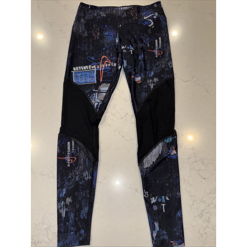 Nike Dri-Fit Women's Training Day Power Printed Leggings 933779-480 Size M‎